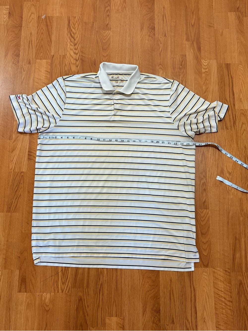 RLX Ralph Lauren Golf Polo w/ Green and Yellow Stripes Shirt Men's Size: XXL